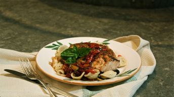 Pepper-Crusted Copper River King Salmon